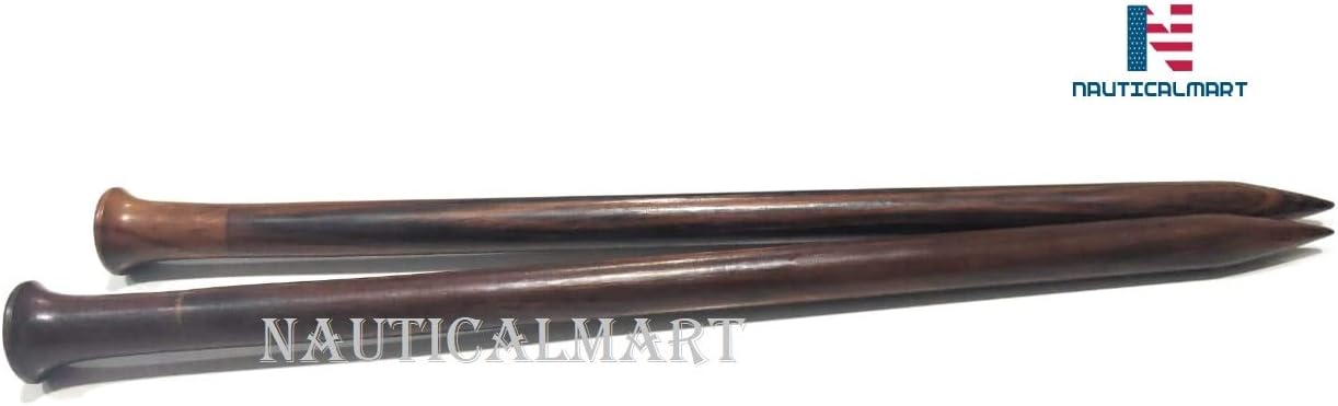 US Size 19-14" Rosewood & Maple Crafted Premium Yarn Knitting Needles | Stitching Accessories & Supplies