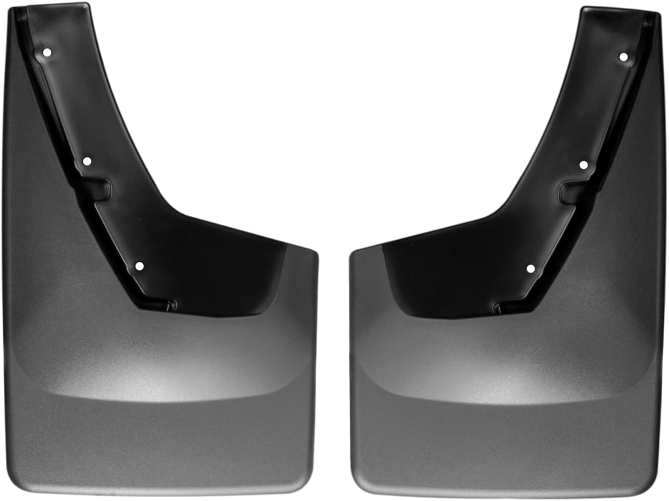 WeatherTech Custom No Drill Splash Guard MudFlaps for Cadillac Escalade, Rear Pair (120037), Black