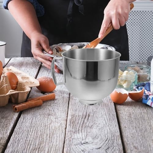Tazón profundo de acero inoxidable 3.6L para mezcladora miniatura 7