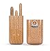 Cigar Case Travel - Cutter Included - Leather 3 Colors (Large Light Brown)