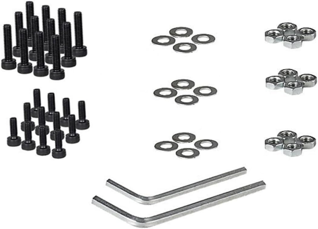 ULTECHNOVO 3pack Alloy Steel Stepper Motor Mounting Bracket Motor Mount Hexagon Spanner Screws Nuts Washers