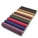 David accessories Solid Color PU Leather Fabric Plain Lychee Fabric Cotton Back 10 pcs 8