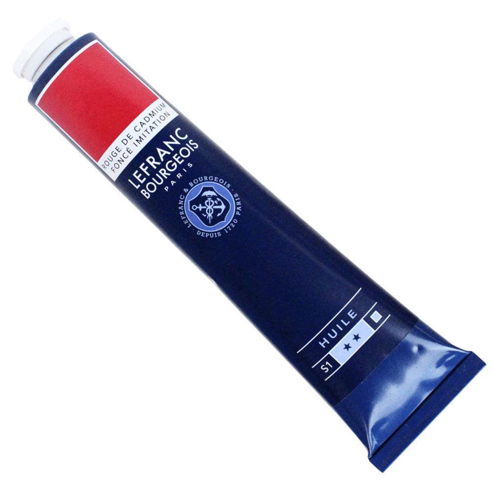 Lefranc & Bourgeois Fine Oil Pintura al Óleo, Rojo (Cadmium Red Deep Hue), 150 ml