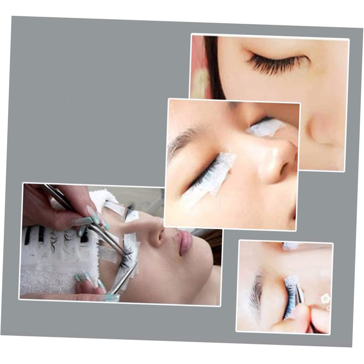 SHERCHPRY 10 Rolls Grafted Eyelash Patch Extensions Pad Bond Tape False Eye Patch Eyelash Extension Supplies White