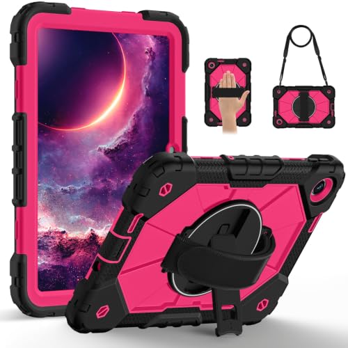 Coque Xiaomi Redmi Pad 2 SE anti-chute et anti-rayures avec support rotatif et bandoulière