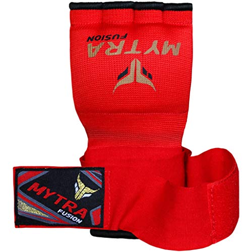 Mytra Fusion Kids Hybrid Boxing Inner Gloves Punching Boxing Mma Muay Thai Gym Workout Gel Inner Gloves Elasticated Padded Fist Under Mitts Protection Fist Knuckle Wrist Wrap (Comes In Pairs) #TOP3
