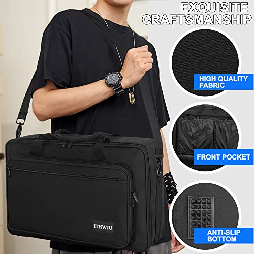 Image of Padded DJ Controller Case for DDJ FLX4, DDJ SB SB3 400 RB, Hercules DJ Control Inpulse 300, L 20.5 X W 12.5 X H 2.75 inches, Black