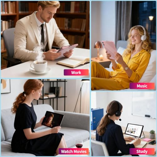 Image of Tablet 10 inch Android 16, 32GB+1TB Storage, 1280x800 IPS Pink