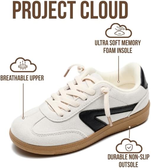 Project Cloud Kids Shoes for Girls & Boys - Non-Slip Memory Foam Girls Shoes - Lightweight Lace-Up Boys Fashion Sneakers Trendy (Little Irita) - Image 2