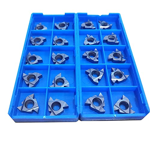 10 piezas insertos de carburo 16IR AG60 para torneado externo miniatura 1