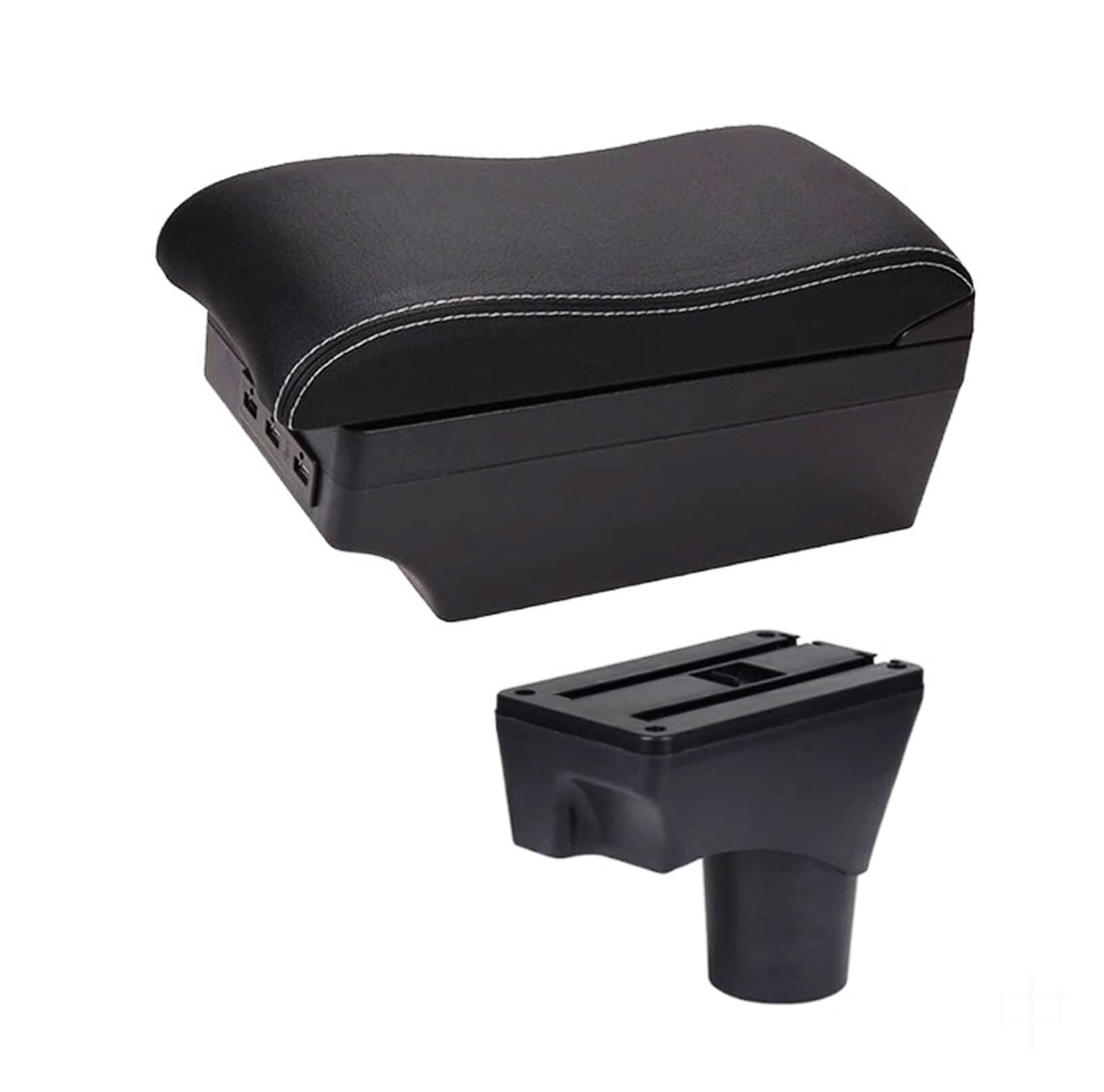 Rehausseur d'accoudoir de voiture Pour Nissan, Pour March, Pour Micra K13 MK4 IV : Boîte de rangement pour accoudoir console centrale avec port USB