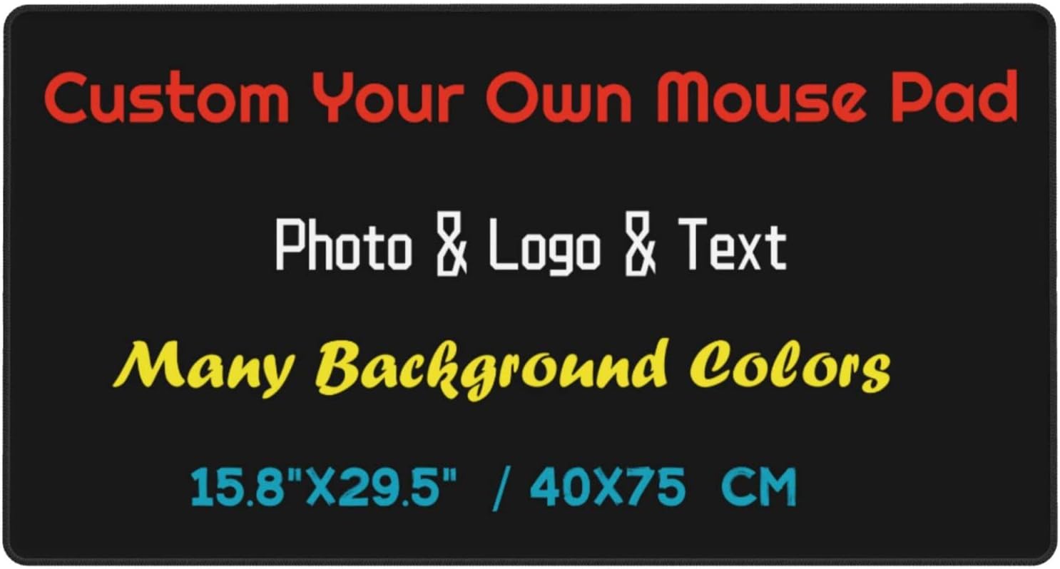 Personalised Mouse Pad with Photo, Custom XXL 75x40 cm Large Gaming