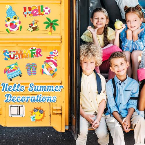 Set de 9 imanes decorativos de verano para refrigerador miniatura 6