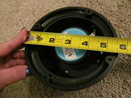 2 Rv Marine Gloss Black Wavy Silver 5.25" Flush Mount Speaker Uv Waterproof #TOP2