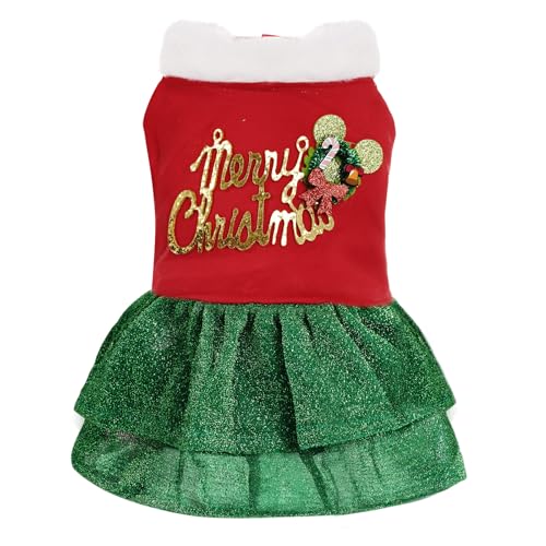 Vestido Navideño de Tul para Perros Pequeños y Gatos