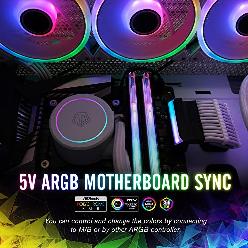 ATX 24-pin 90 gradi connettore di alimentazione 5V 3 pin ARGB arcobaleno femmina a maschio adattatore di alimentazione per computer scheda madre ATX alimentatore-1 pacchetto - Alimentatore - Immagine 3