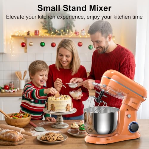 Image of Honinst 4QT Electric Stand Mixer, 10-Speed Tilt-Head Compact Kitchen Mixer