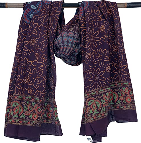 Foto von GURU SHOP Leichter Mandala Pareo, Sarong, Handbedrucktes Baumwolltuch, Wandbehang, Herren/Damen, Modell 12, Baumwolle, Size:One Size, 160x100 cm, Bedruckte Tücher Alternative Bekleidung