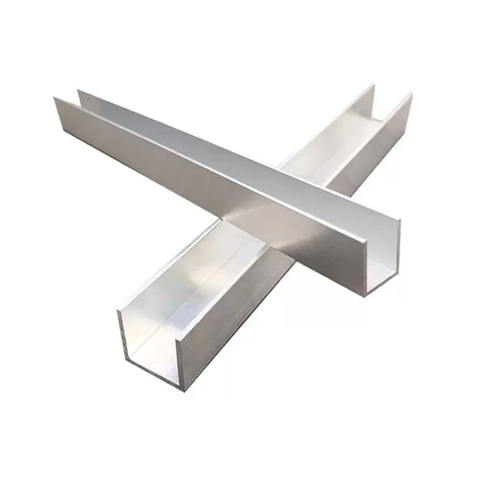 Aluminium-U-Profil 15x10x13mm – Gleichseitiger Alu-Kanal 6063T5, Schwarz, 500 Mm, 2er-Pack
