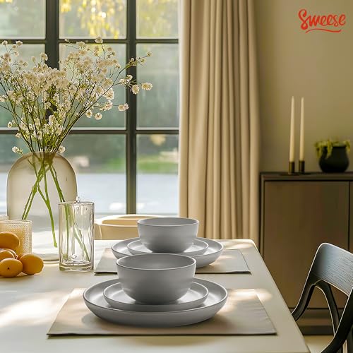 Save 56% on Sweese 12-Piece Porcelain Dinnerware Set for 4 - Image 4