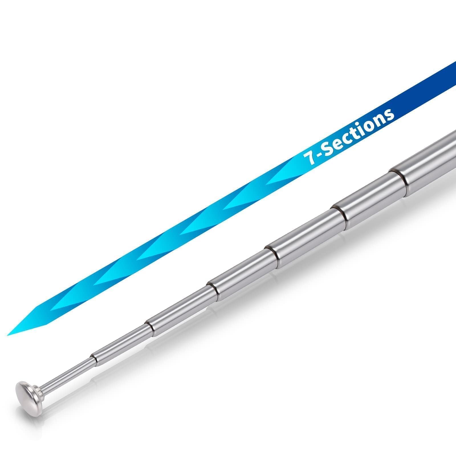 Bingfu DAB FM Radio Antenna AV Receiver 75 Ohm Unbal F Adapter Telescopic Antenna F to TV Adapter Compatible with Tivoli Audio Model Audio Denon Teac Pioneer Marantz