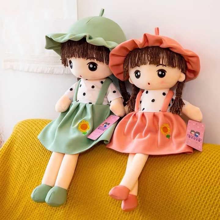 Image of Frock Doll Soft Toy Teddy Bear Adorable Plush Toys for Kids & Babies Cuddly Animal Stuffed plushie & Huggable Gifts for Toddlers, Boys & Girls