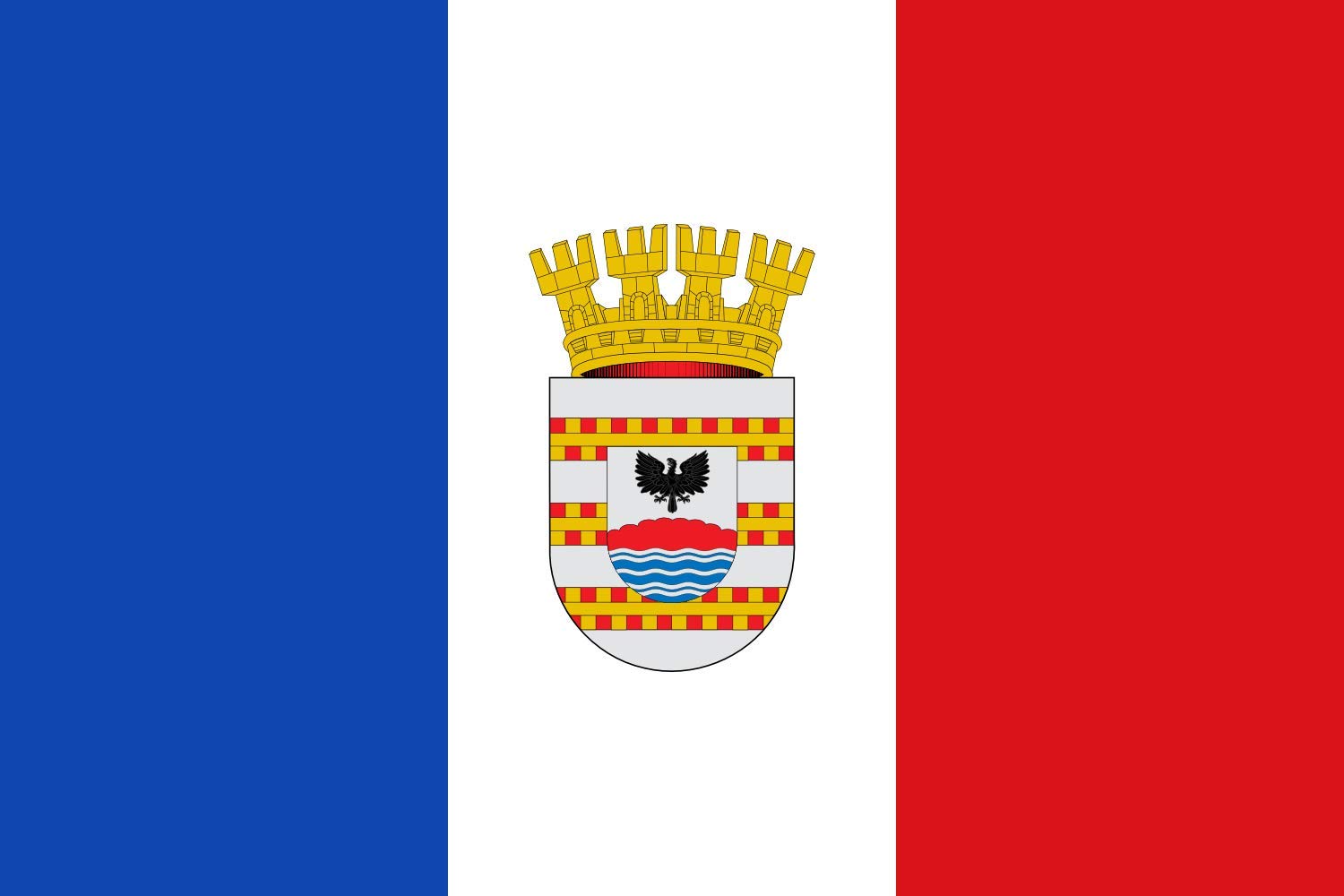 Drapeau Large Collipulli Chili pavillon paysage grand format extérieur