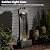 Sunlinua Water Fountain Outdoor Freestanding Fountains Indoor Waterfall Floor Standing Water Fountains for Garden, Patio, 49.2 Inches Tall with LED Lights, Pump, Natural Stones