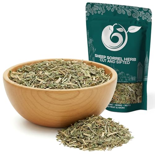 NY Spice Shop Sheep's Sorrel Herb Cut And Sifted - 1 Pound Rumex Acetosella for Cooking and Culinary Use - Sheep's Sorrel Herb Ideal for Teas Soups And Recipe Blends