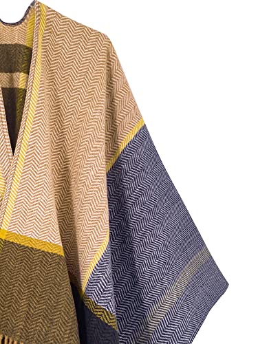 Image of Breezy Lane Women's Shawl Wraps Warm Poncho Ruana Wrap Cardigan