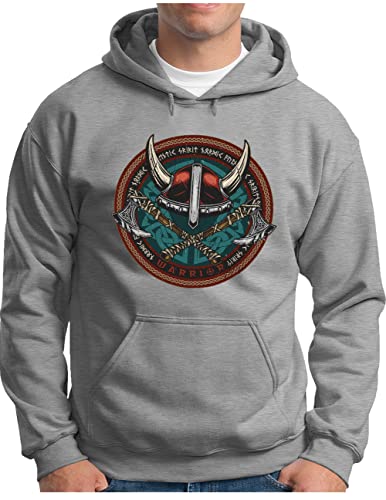Sweat à capuche Viking Berserker idéal pour l'hiver en 5XL