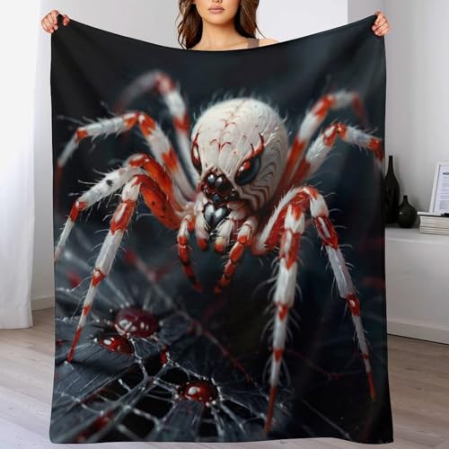 Plaid araignée en flannel douce haute densité toutes saisons
