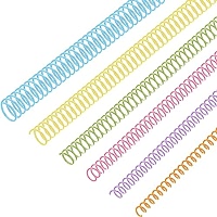 Leinuosen 120 Pack Plastic Spiral Binding Coils Kit Spirals Multi Size Coils For Binding Binder Combs Spines 1 4 5 16 3 8 1 2 5 8 3 4 Inch Black - View #9