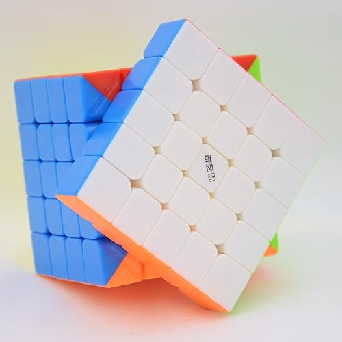 Vista 8 de Bukefuno QY Toys MS Series 5x5 rompecabezas de velocidad magnética sin calcomanías, cubo QY MS 5x5 M Mofangge Speed Cube Ms 5x5,Sin pegatinas,2-Sin