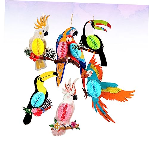 GALPADA 6 Pçs Decoração De Ninho De Pássaro Decoração De Verão Guirlanda Decoração De Festa De Verão