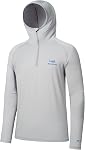 Bassdash Men’s UPF 50+ 1/4 Zip Fishing Hoodie Shirt Quick Dry Performance Long Sleeve Sun Protection FS24M