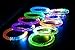 CORAL ENTERTAINMENTS Led Bracelets 12 Pack + 12 Replacement Batteries Premium Glow in The Dark, Great for Parties, Weddings Birthdays and More. Super Safety Multicolor Bracelets are Reusable