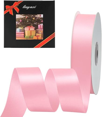 Miniatura 53 de LIUYAXI Cinta de Satén Dorada de Doble Cara 1/4" X 50 Yardas, Cintas Perfectas para Manualidades, Envoltura de Regalos, Fabricación de Lazos y Más