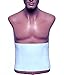 AT Surgical Abdominal White Binder 9 Inch Wide Universal Abdominal Compression (Small)