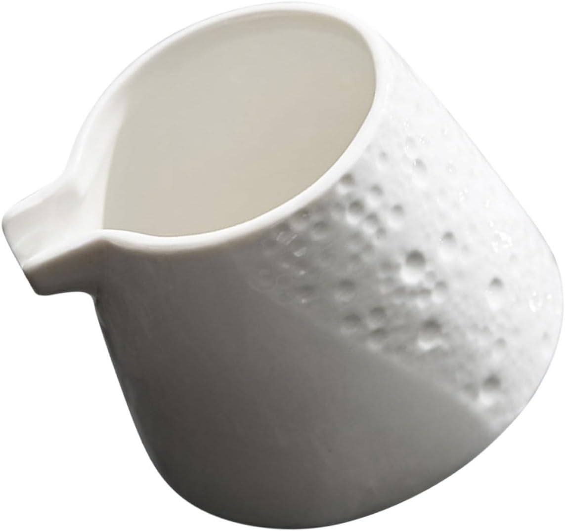 Ciieeo 5pcs Ceramic Pitcher Elegant Creamer Jug for Sauces Syrups and Coffee Multi-use Small Pitcher for Restaurants and Home Dining Lightweight and Stylish Design