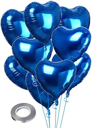 CozofLuv Balony foliowe w kształcie serca, 25 sztuk, białe, 46 cm, na urodziny, Walentynki, ślub, zaręczyny