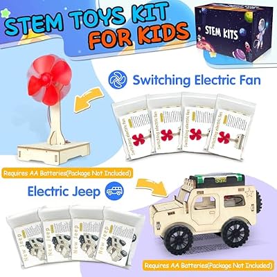 kortes 24Pack STEM Kits for Kids Classroom, Science Building Project Craft for Ages 8 9 10 11 12, 3D Wooden Model Kit, STEM Toys for Boys Girls Birthday Gifts Party Favors School Exchange Gifts