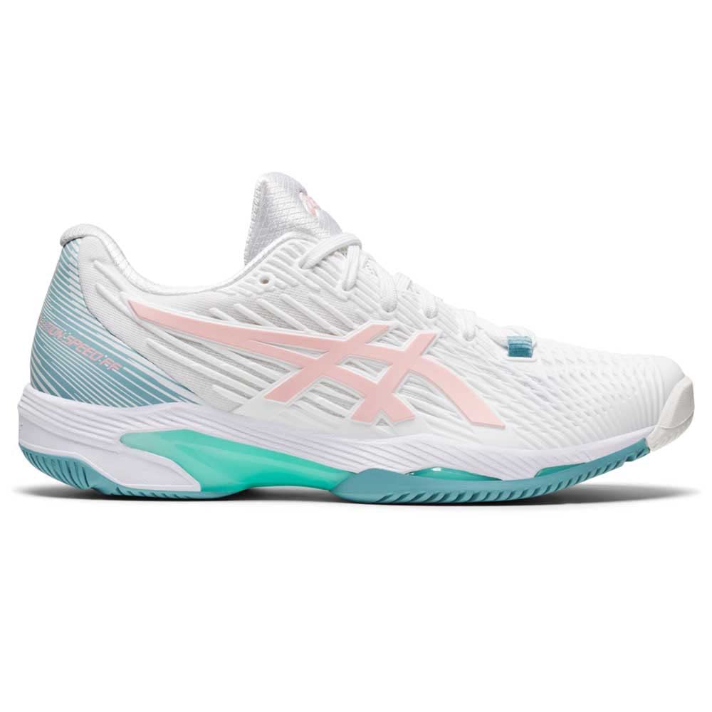 ASICS Donna Solution Speed FF 2 AC Scarpe da Tennis Scarpa per Tutte Le Superfici Bianco - Rosa