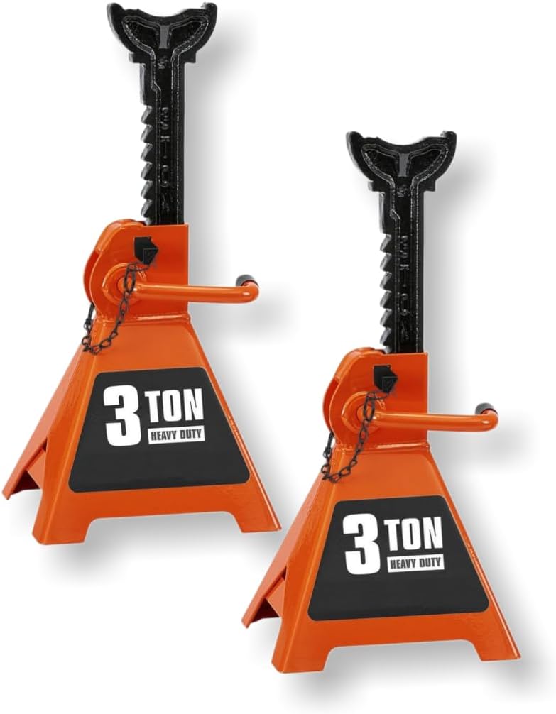 Fits Daytona 3 Ton Heavy Duty Ratcheting Jack Stands (Gray)