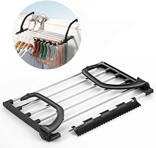 DURANTEY Radiator Clothes Dryer Multifunction Balcony Radiator Drying Rack Stainless Steel Radiator Folding Airer Foldable Laundry Drying Rail for Hanging Clothes Towel Underwear Shoes Socks(40x32 cm)