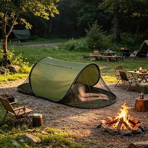 Tienda mosquitera plegable para evitar insectos en camping y terraza 8