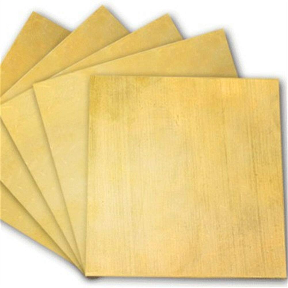 Kupferblech, 99,9% Kupferblech, Rohstoffe für Schmuck, Kunsthandwerk, Reparaturen, Emaillieren (200 x 200 x 2,5 mm), 5 Blatt/5 Blatt