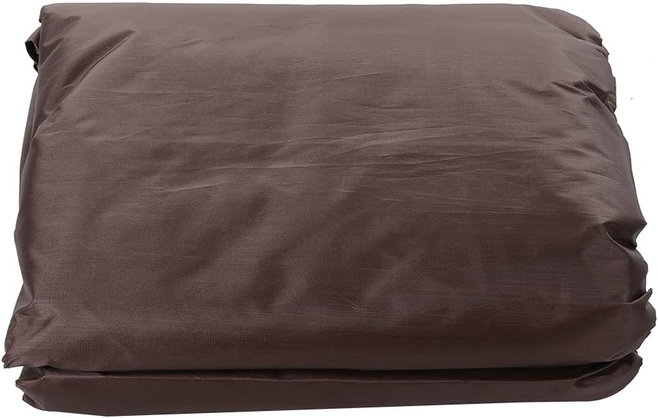 Restokki Outdoor Garden Swing Seat Covers, Swing Canopy Cover All Weather Protection, Waterproof 3 Seater Hammock Furniture Protector(Coffee)