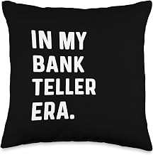 In My Bank Teller Era - Banking Banker Money Finance Lending Throw Pillow
