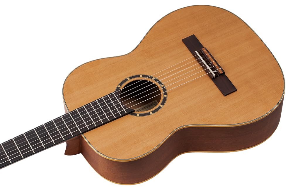 Ortega Guitars Chitarra Concerto Misura 7/8 - Serie Family - include Gig Bag - Top in mogano/cedro (R122-7/8)